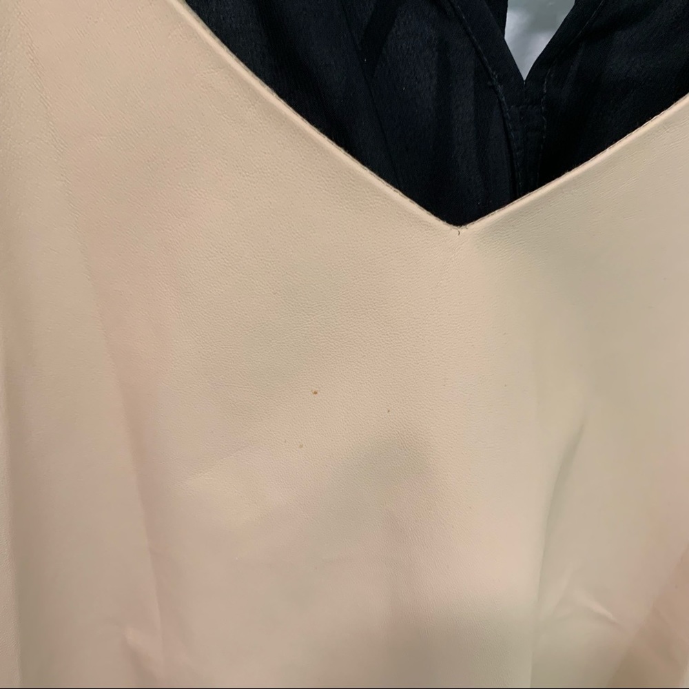 Mason Lambskin Leather Tan Black Tank - Picture 3 of 5